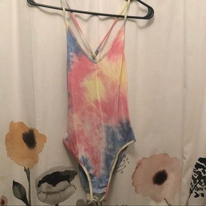 Stretchy Tie-dye body suit
